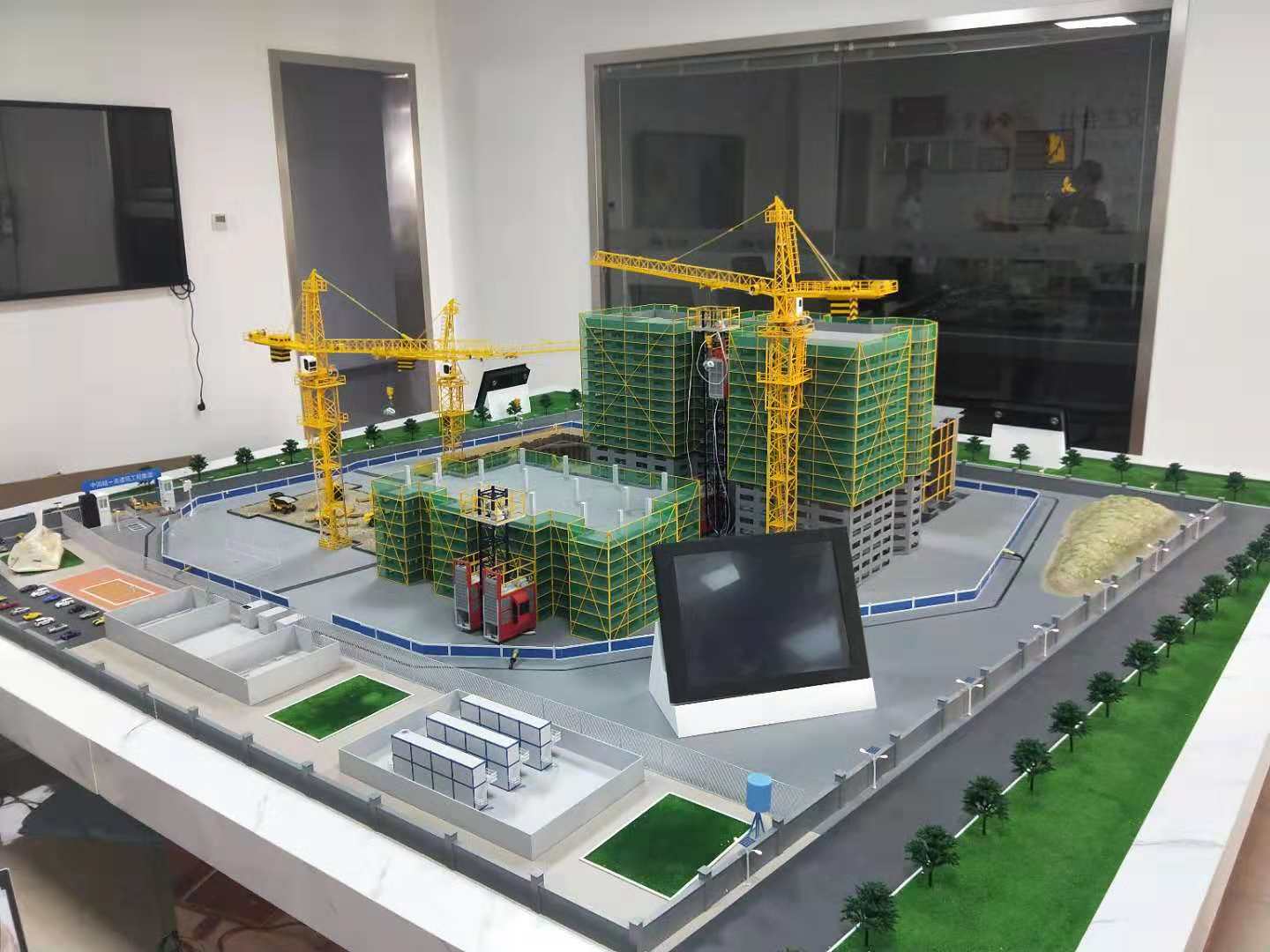黑山县建筑施工场景模型
